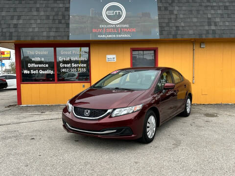 2015 Honda Civic for sale at Exclusive Motors in Omaha NE