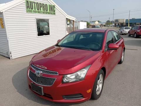 2013 Chevrolet Cruze for sale at Auto Pro Inc in Fort Wayne IN