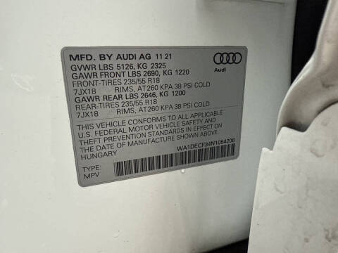2022 Audi Q3 quattro S line Premium 45 TFSI