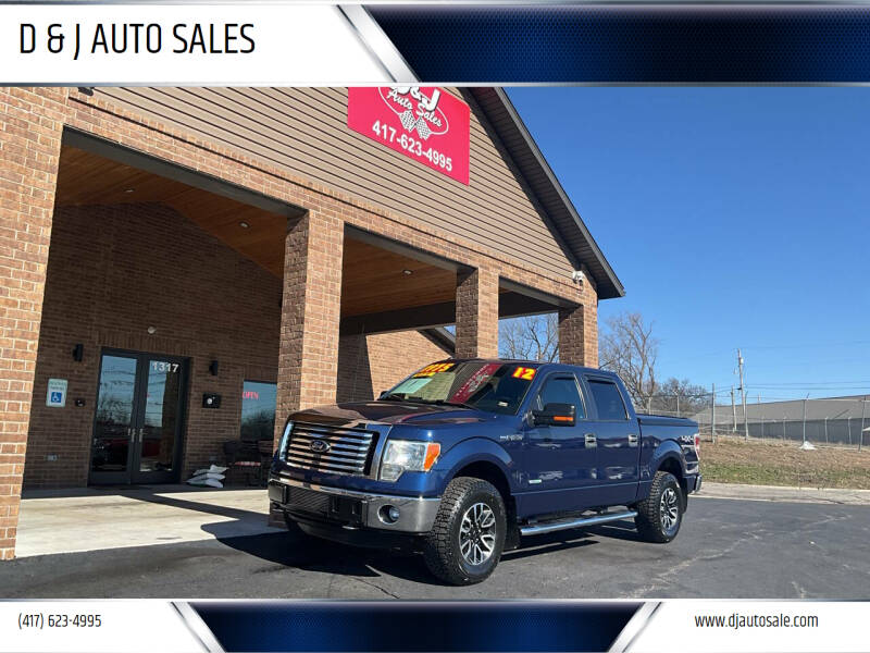 2012 Ford F-150 for sale at D & J AUTO SALES in Joplin MO