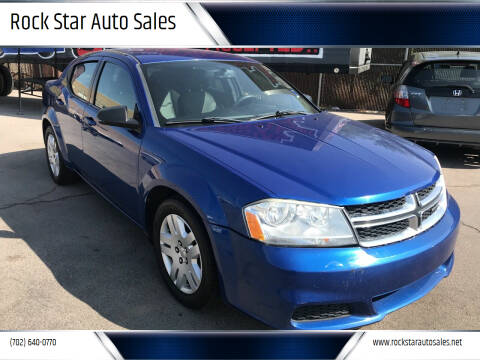 2013 Dodge Avenger for sale at ROCK STAR TRUCK & AUTO LLC in Las Vegas NV