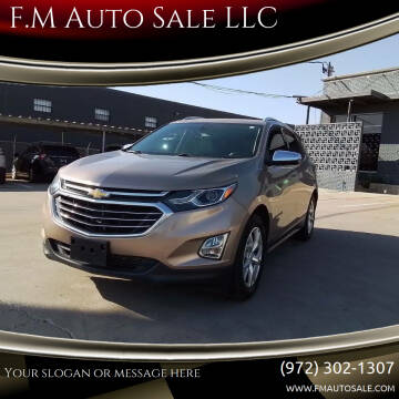 2018 Chevrolet Equinox for sale at F.M Auto Sale LLC in Dallas TX