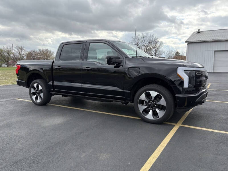 Used 2023 Ford F-150 Lightning Platinum with VIN 1FT6W1EVXPWG18842 for sale in Celina, OH