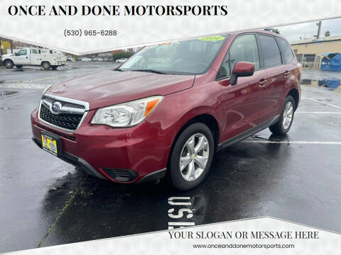 2014 Subaru Forester for sale at Once and Done Motorsports in Chico CA