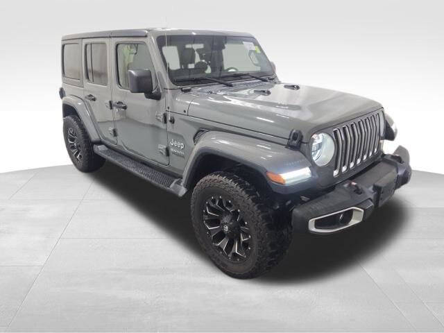 Used 2020 Jeep Wrangler Unlimited Sahara with VIN 1C4HJXEG0LW148293 for sale in Maysville, KY