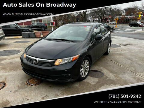 2012 Honda Civic for sale at Auto Sales on Broadway in Norwood MA