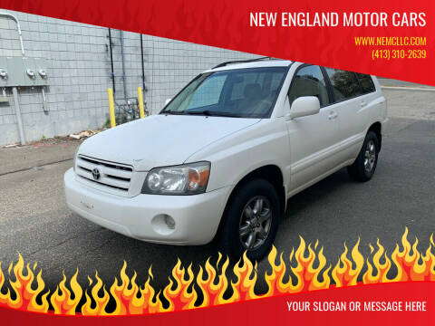2004 Toyota Highlander for sale at New England Motor Cars in Springfield MA