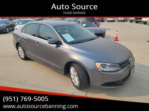 2013 Volkswagen Jetta for sale at Auto Source in Banning CA