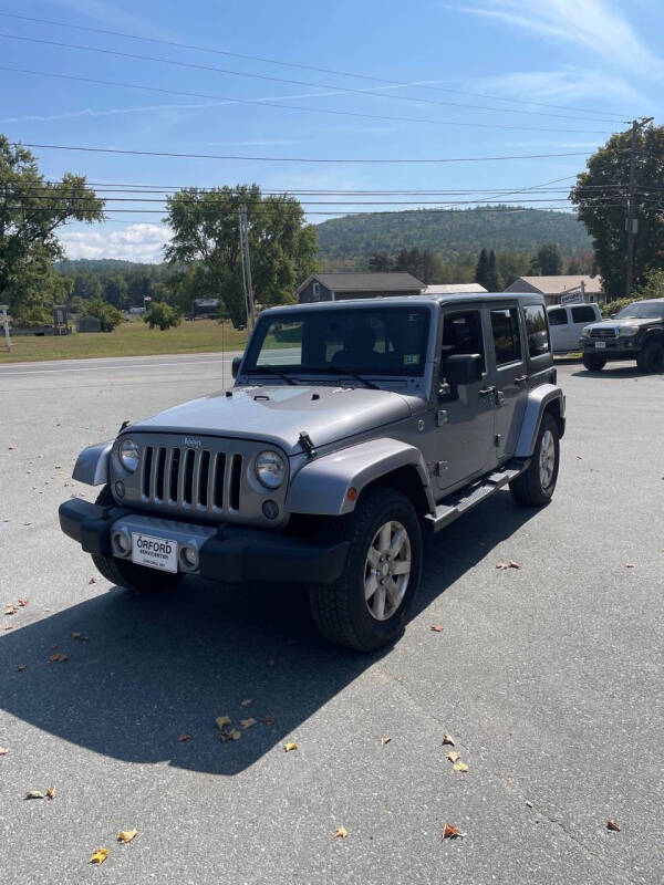 2016 Jeep Wrangler Unlimited for sale at Orford Servicenter Inc in Orford NH