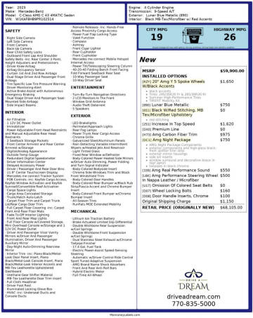 2023 Mercedes-Benz C-Class AMG C 43