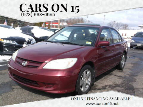 2004 Honda Civic for sale at Cars On 15 in Lake Hopatcong NJ