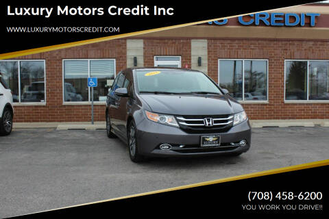 2015 Honda Odyssey for sale at Luxury Motors Credit Inc in Bridgeview IL
