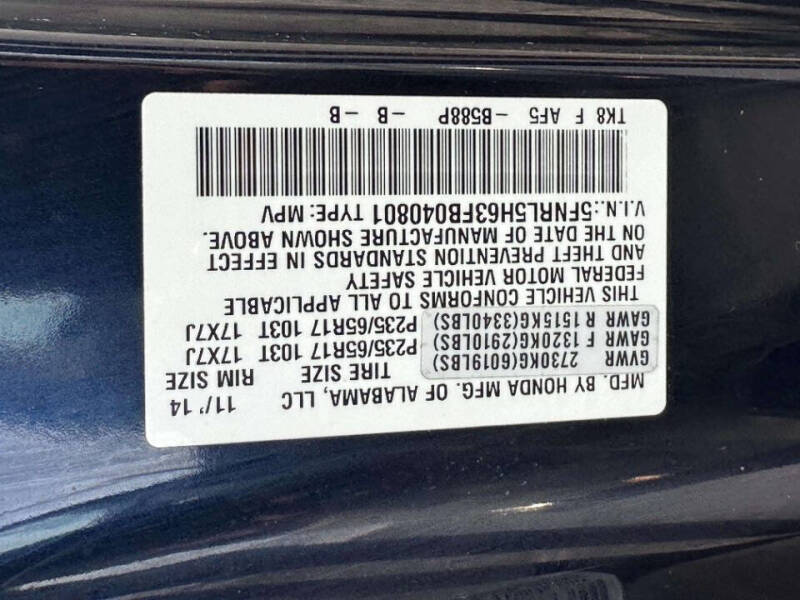 2015 Honda Odyssey EX-L