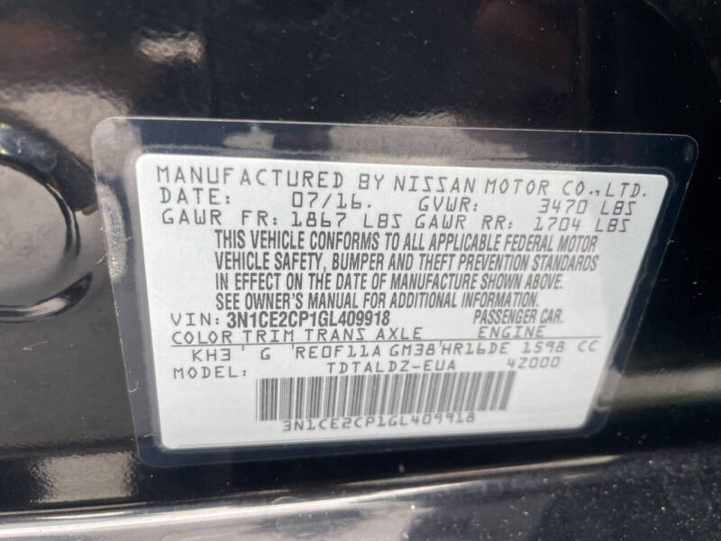 2016 Nissan Versa Note SV