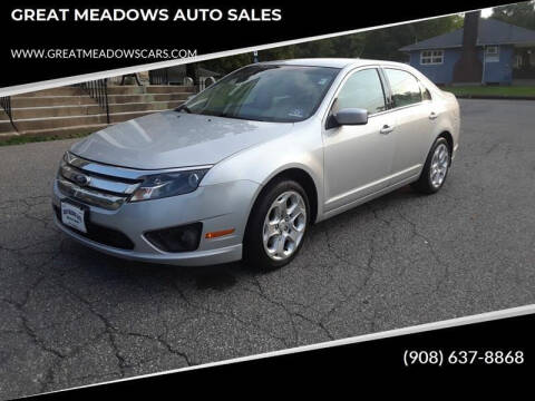 2011 Ford Fusion for sale at GREAT MEADOWS AUTO SALES in Great Meadows NJ