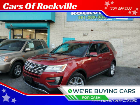 2016 Ford Explorer for sale at Cars Of Rockville in Rockville MD