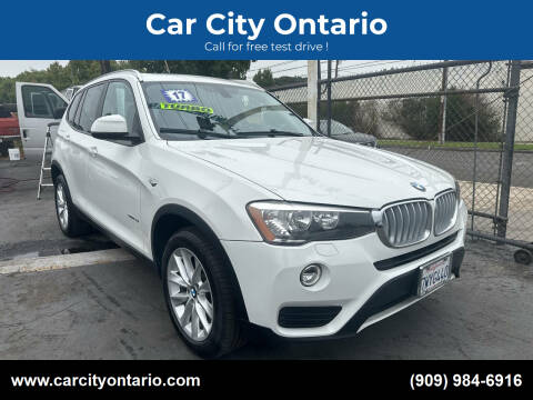 2017 BMW X3 for sale at Car City Ontario in Ontario CA