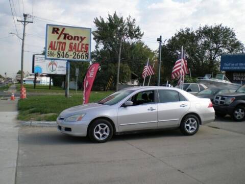 2007 Honda Accord for sale at R Tony Auto Sales in Clinton Township MI