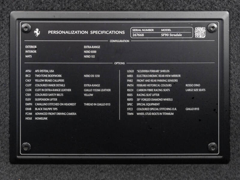 2021 Ferrari SF90 Stradale