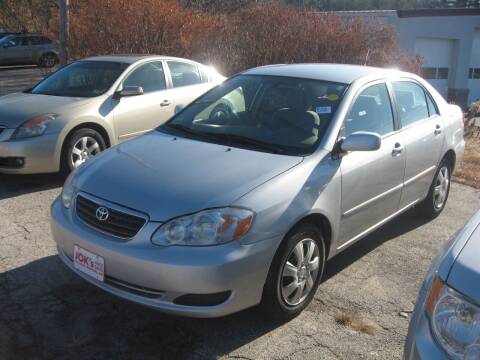 2008 Toyota Corolla for sale at Joks Auto Sales & SVC INC in Hudson NH
