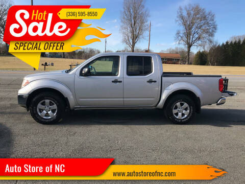 2010 Nissan Frontier for sale at Auto Store of NC in Walkertown NC