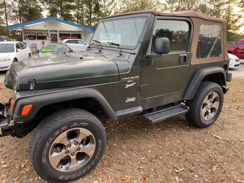 1998 Jeep Wrangler for sale at TOP OF THE LINE AUTO SALES in Fayetteville NC