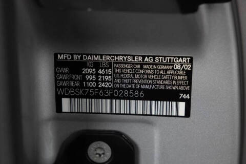 2003 Mercedes-Benz SL-Class SL 500