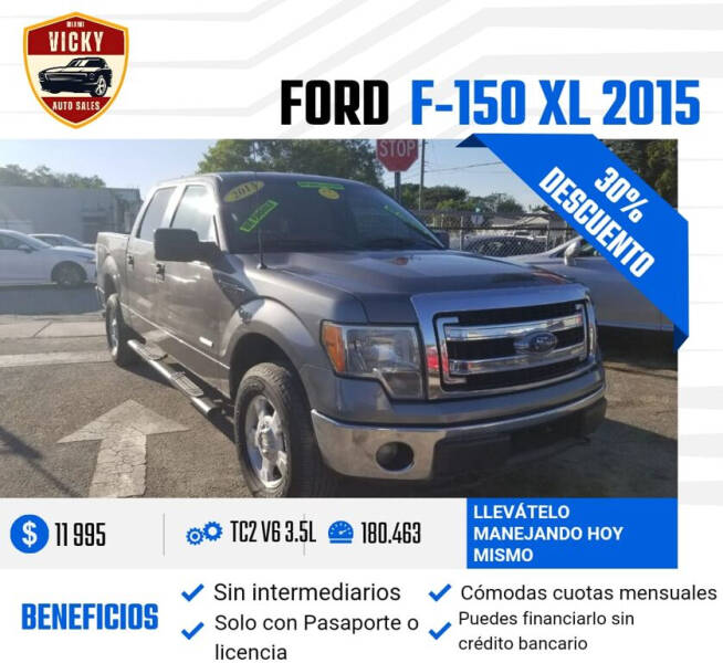 2013 Ford F-150 for sale at Vicky Auto Sales llc in Miami FL