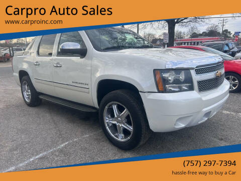 2012 Chevrolet Avalanche for sale at Carpro Auto Sales in Chesapeake VA