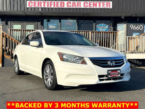 2012 Honda Accord for sale at CERTIFIED CAR CENTER in Fairfax VA