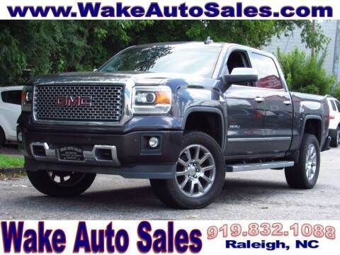 2015 GMC Sierra 1500 for sale at Wake Auto Sales Inc in Raleigh NC