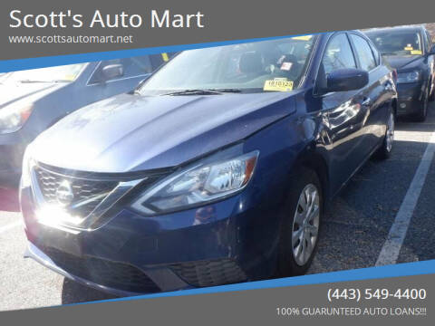 2016 Nissan Sentra for sale at Scott's Auto Mart in Dundalk MD