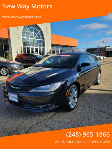 2015 Chrysler 200 for sale at New Way Motors in Ferndale MI