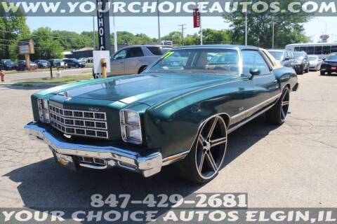 1977 Chevrolet Monte Carlo for sale at Your Choice Autos - Elgin in Elgin IL