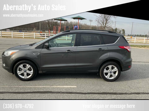 2015 Ford Escape for sale at Abernathy's Auto Sales in Kernersville NC