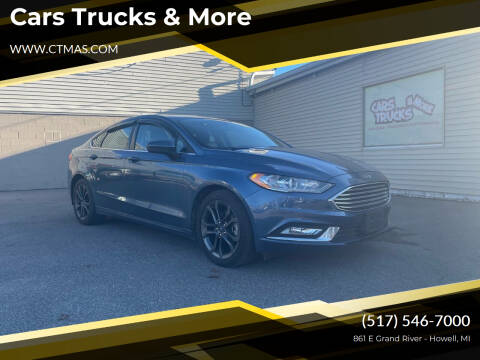 2018 Ford Fusion for sale at Cars Trucks & More in Howell MI