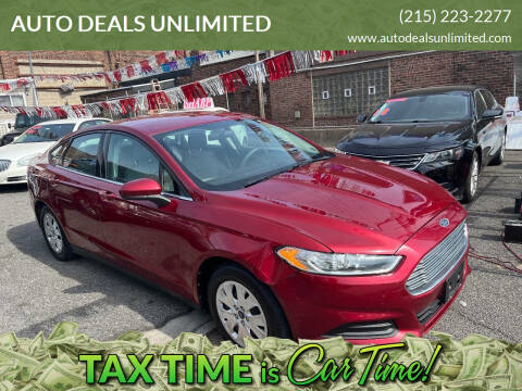 2013 Ford Fusion for sale at AUTO DEALS UNLIMITED in Philadelphia PA