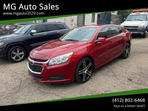 2014 Chevrolet Malibu for sale at MG Auto Sales in Pittsburgh PA