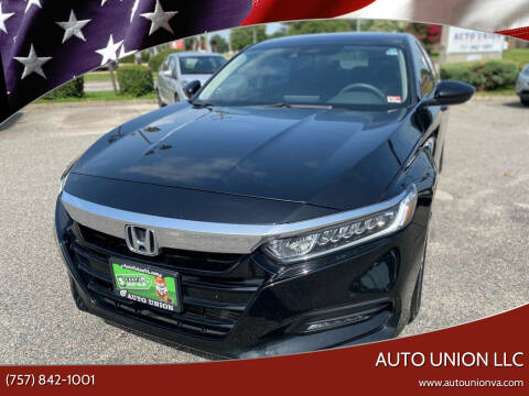 2020 Honda Accord for sale at Auto Union LLC in Virginia Beach VA