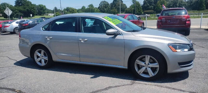 Used 2012 Volkswagen Passat SE with VIN 1VWBN7A32CC026840 for sale in New Castle, DE