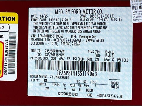 2025 Ford Mustang EcoBoost