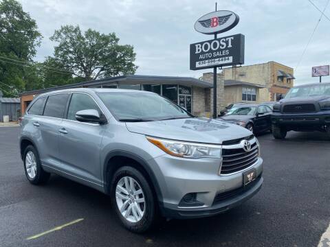 2015 Toyota Highlander for sale at BOOST AUTO SALES in Saint Louis MO