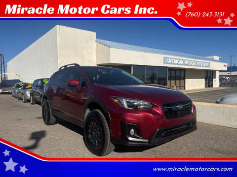 2018 Subaru Crosstrek for sale at Miracle Motor Cars Inc. in Victorville CA