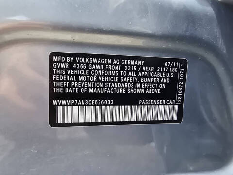 2012 Volkswagen CC R-Line PZEV