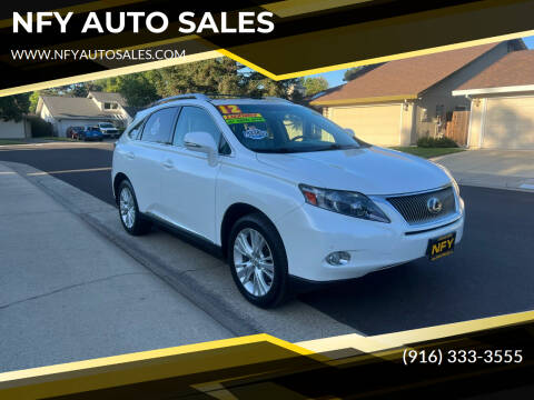 2012 Lexus RX 450h for sale at NFY AUTO SALES in Sacramento CA