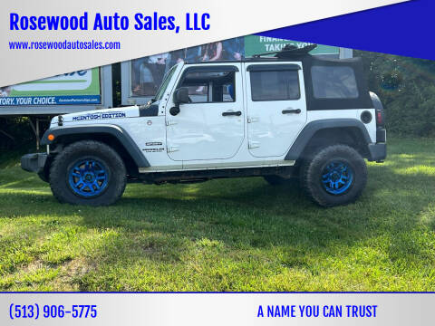 2016 Jeep Wrangler Unlimited for sale at Rosewood Auto Sales, LLC in Hamilton OH
