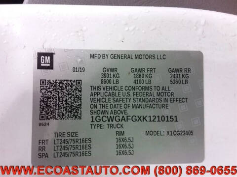 2019 Chevrolet Express 2500