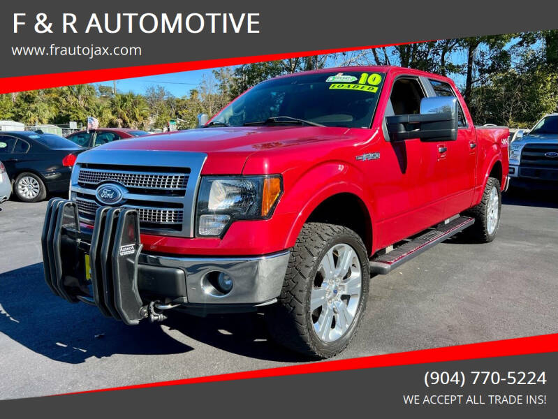 2010 Ford F-150 for sale at F & R AUTOMOTIVE in Jacksonville FL