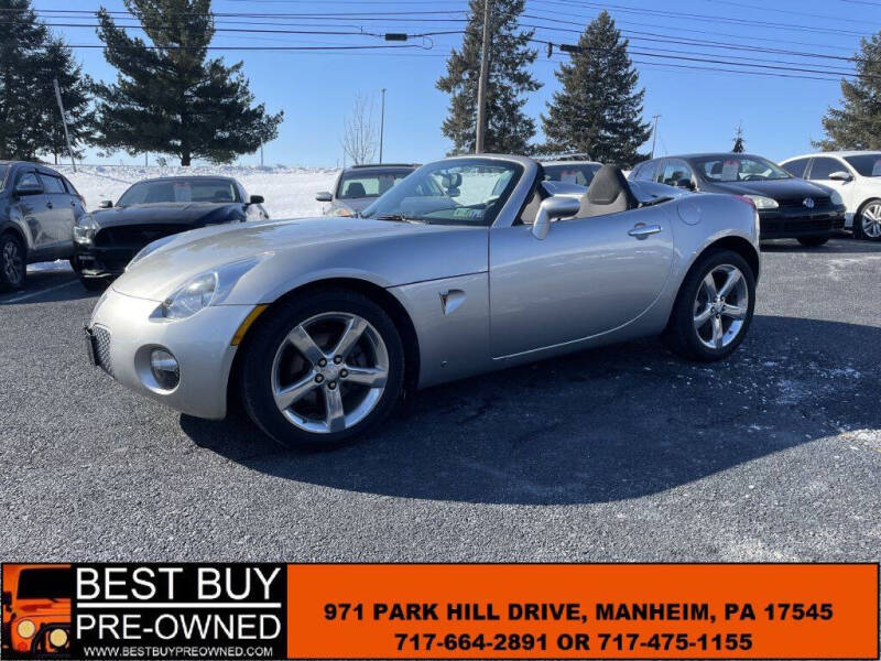 2008 Pontiac Solstice for sale at Best Buy Pre-Owned in Manheim PA