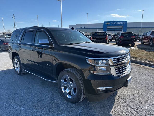 Used 2015 Chevrolet Tahoe LTZ with VIN 1GNSKCKC4FR725169 for sale in Bloomington, IL